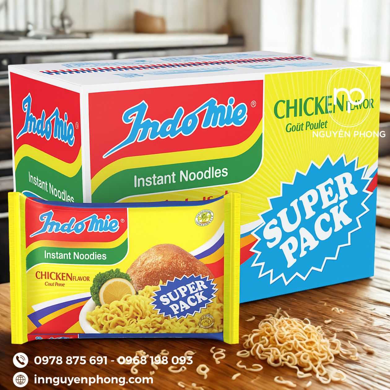 Mẫu thùng carton đựng mì tôm